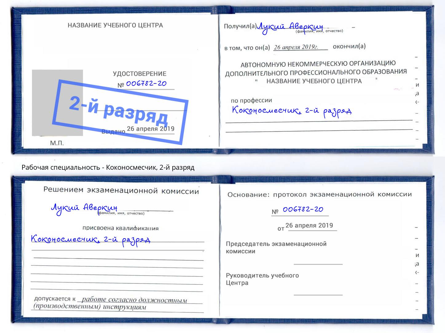 корочка 2-й разряд Коконосмесчик Большой Камень